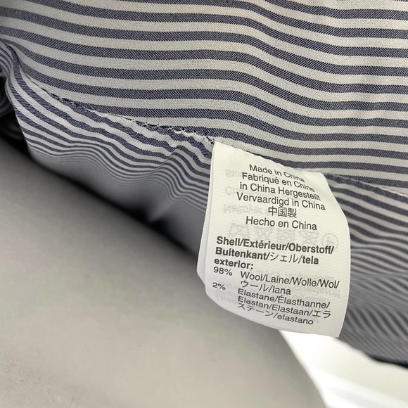 J. Crew Parke Blazer Jacket Wool Navy Blue Size 2 - Picture 13 of 14